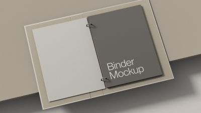 Free Binder Mockup (PSD)