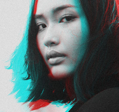 split color photo in adobe photoshop