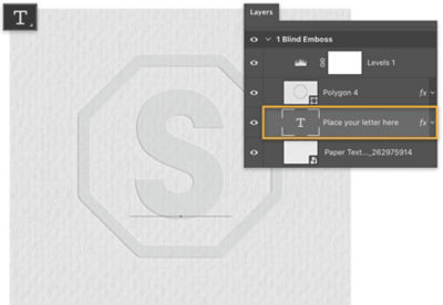 How to make an embossed effect in Adobe Photoshop